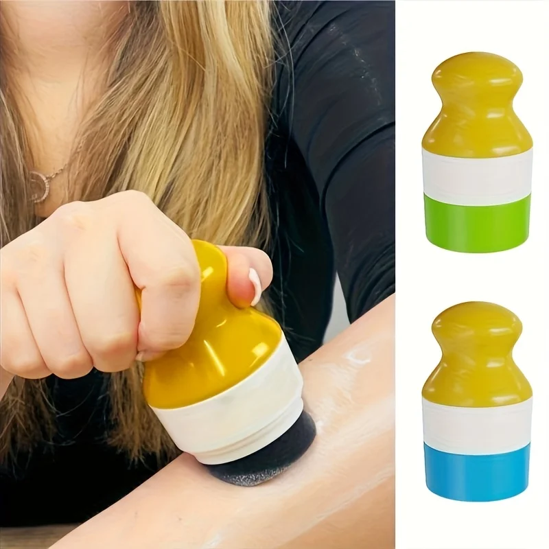 Body Brush - ボディローション日焼け止めアプリケーター 再利用可能なセルフタンニングクリームブラシ 背中にも届くアプリケーター ボディスキンケア日焼け止めクリーム塗布用