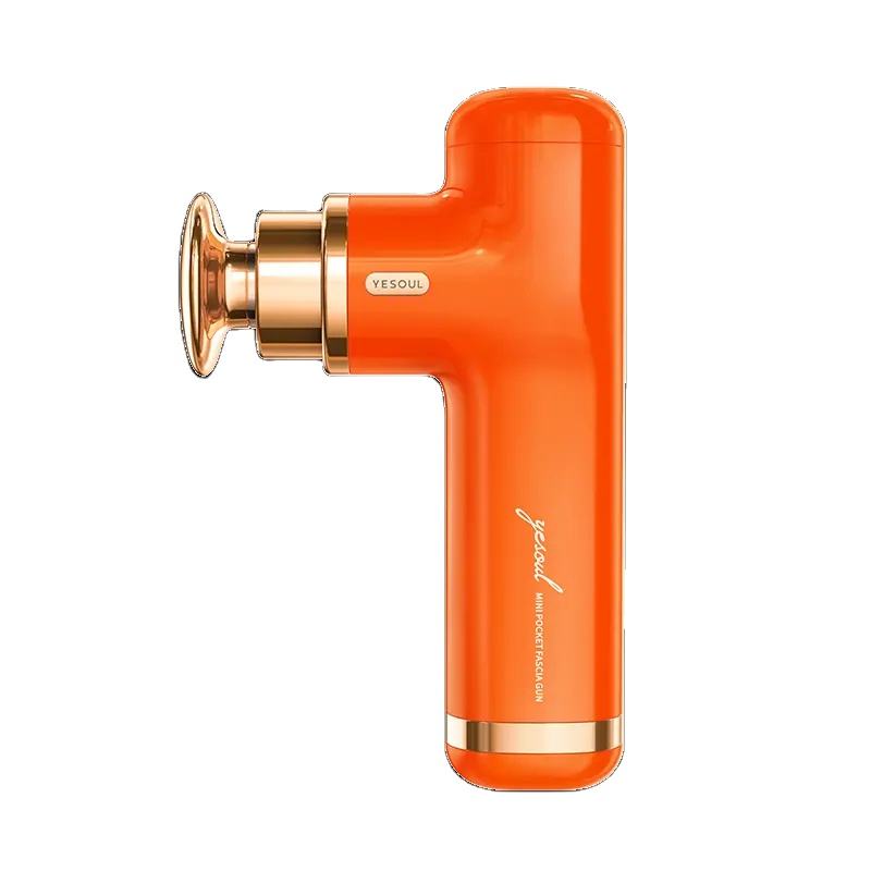Massage Gun - ミニフィットネス マッサージガン 3つのヘッド ブラシレスモーター 3段階速度調整 ディープボディセラピー