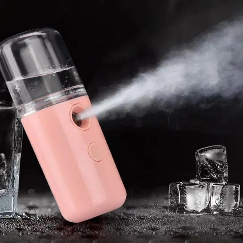 Face Steamer - ミニポータブル加湿器フェイシャルスチーマーデバイス美容スプレー水和装置コールドスプレー装置充電式ナノスプレー