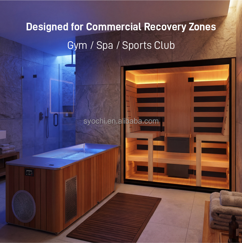 Spa Wellness Gym - シオチ商業用サウナアイスバスコントラストセラピーシステムコールドプランジリカバリーエキップメント（ジム、スパ、ウェルネスセンター向け）