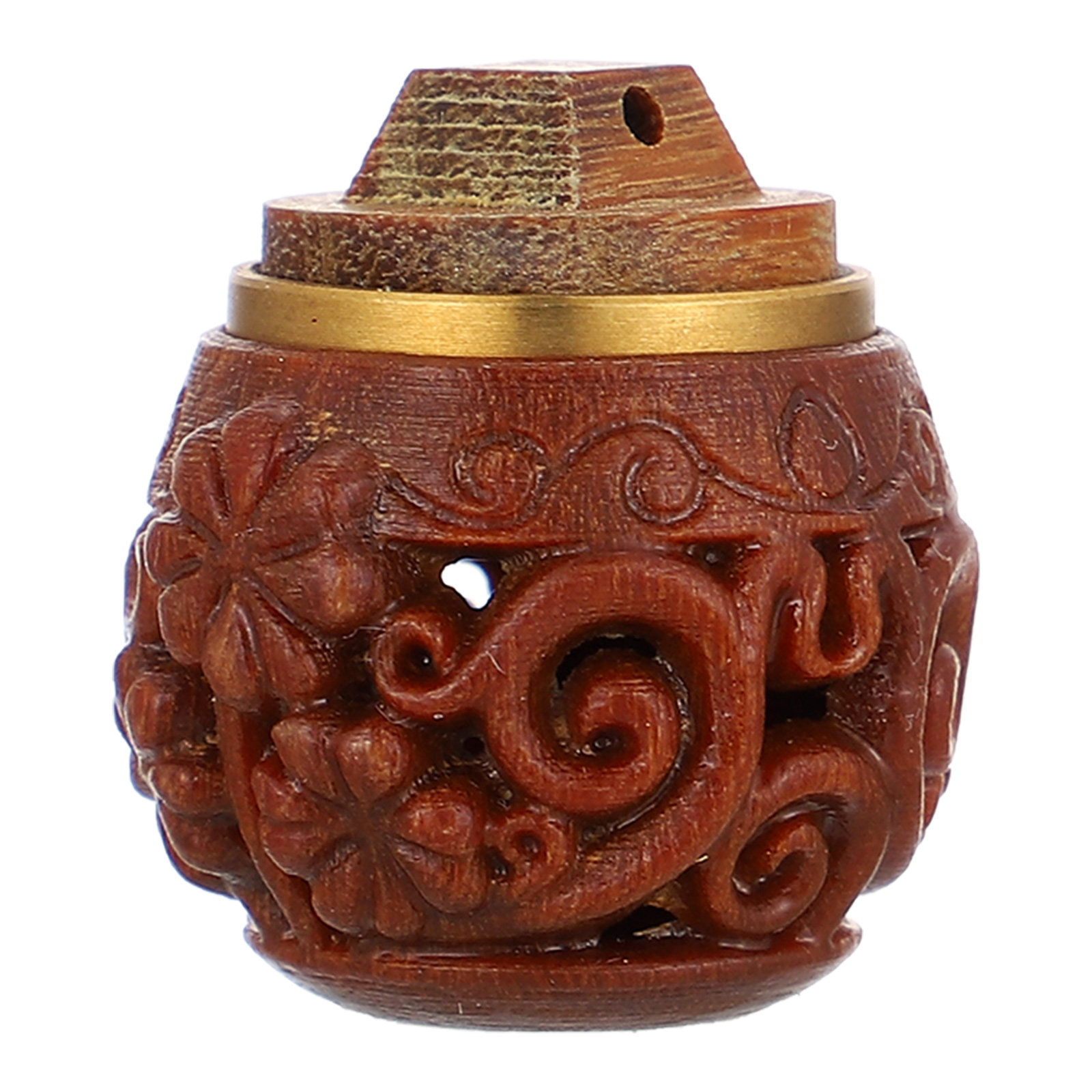 Aromatherapy Diffuser - おしゃれなDIY木製ペンダント型アロマディフューザー。中空の香袋が付いており、キーホルダーとしても使える。軽量で表面が滑らか。バッグやバックパックの装飾に最適。