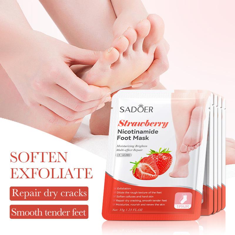 1 ペア SADOER フルーツフットマスク保湿フットピーリ - Foot Spa のレビューと価格