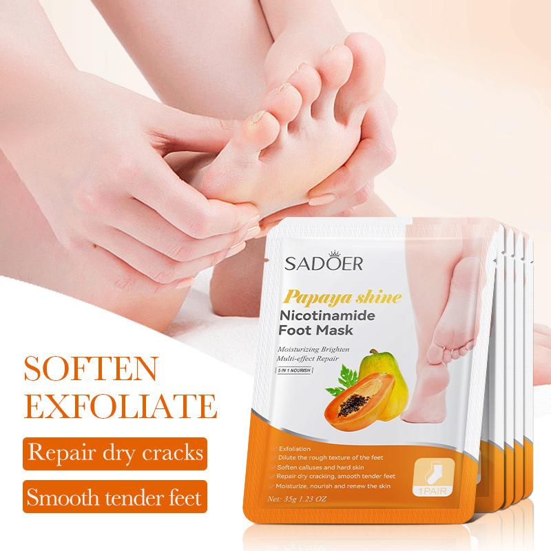 1 ペア SADOER フルーツフットマスク保湿フットピーリ - Foot Spa のレビューと価格