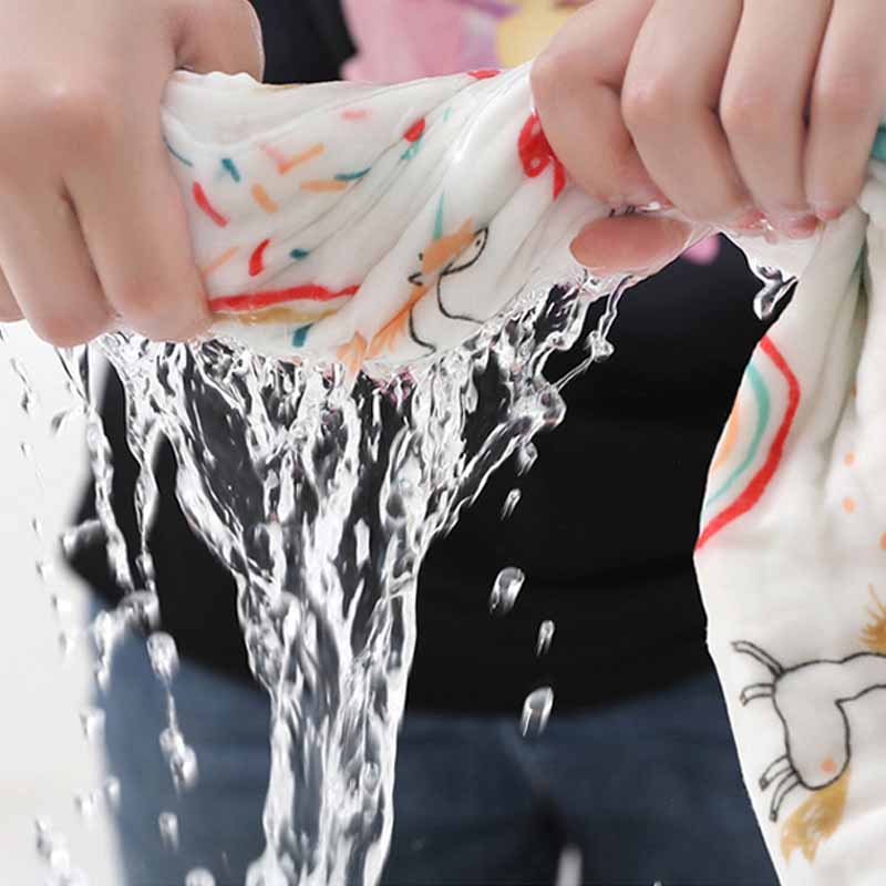4 層ガーゼ幼児手ぬぐいベビーバスタオル新生児バスローブ綿お - Spa Towel のレビューと価格