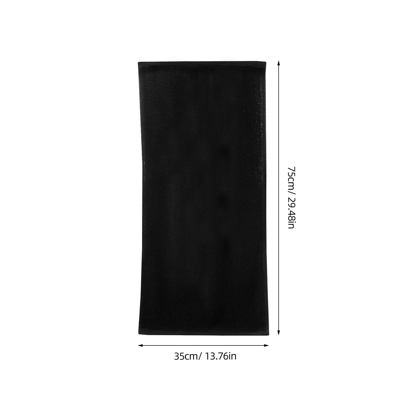 黒色のコットン製ハンドタオル、純綿、35x75cm、特大サイ - Spa Towel のレビューと価格
