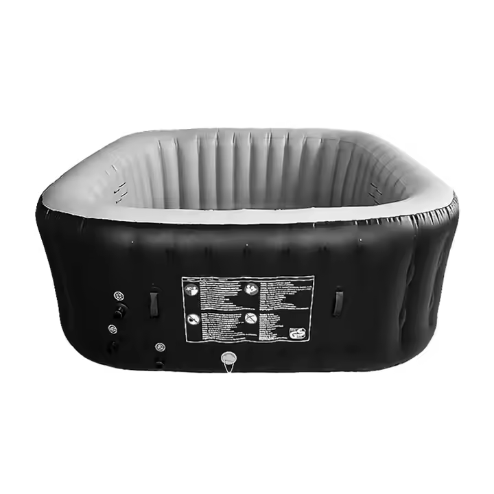 屋外用6人乗り丸型インフレータブルホットタブバブルバススパ屋 - Hot Tub のレビューと価格