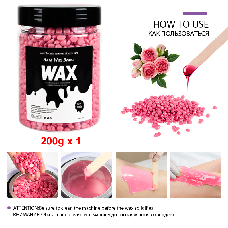 200 グラム/400 グラム脱毛ワックス豆加熱ハードワック - Wax Warmer のレビューと価格