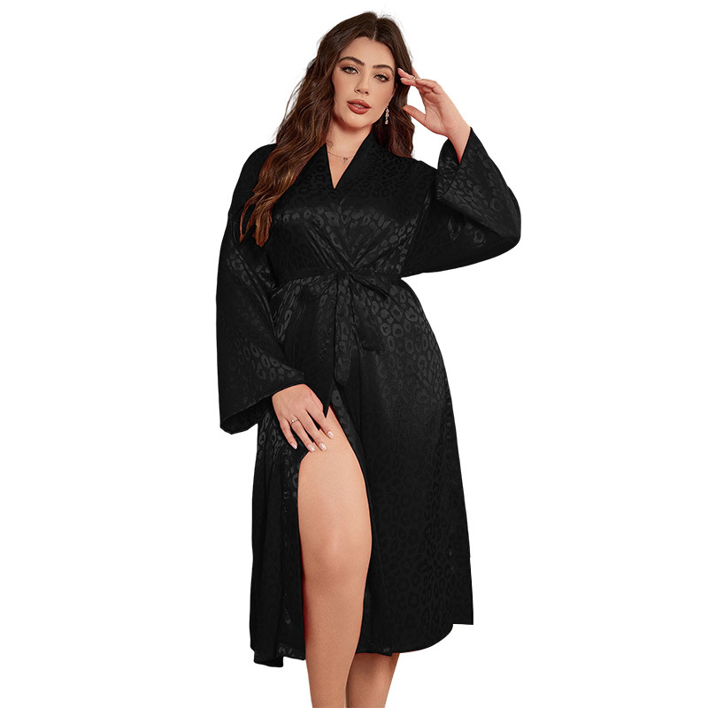 プラスサイズのローブパジャマ女性寝間着ナイトガウンセクシーな - Bathrobe のレビューと価格