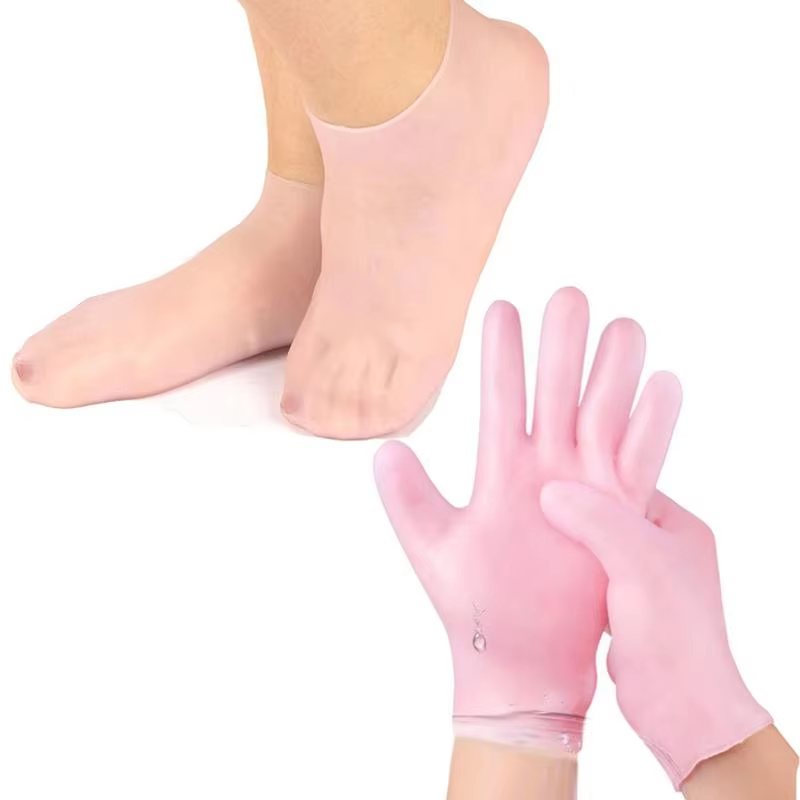 1ペア シリコンフットケアソックス＆再利用可能なSPAジェル - Foot Spa のレビューと価格