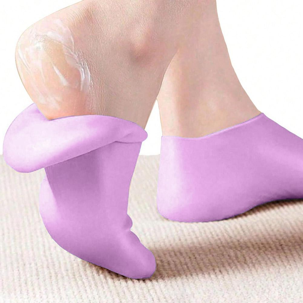 1ペア シリコンフットケアソックス＆再利用可能なSPAジェル - Foot Spa のレビューと価格