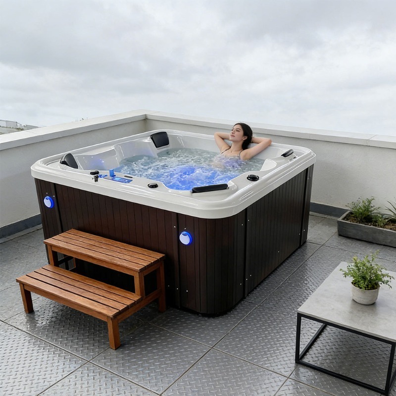 マッサージ浴槽 アクリル製 ジャグジー スパ ホットタブ 屋 - Hot Tub のレビューと価格