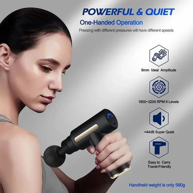 ポータブル電気周波数マッサージャー,ポータブル,フェイシア, - Massage Gun のレビューと価格