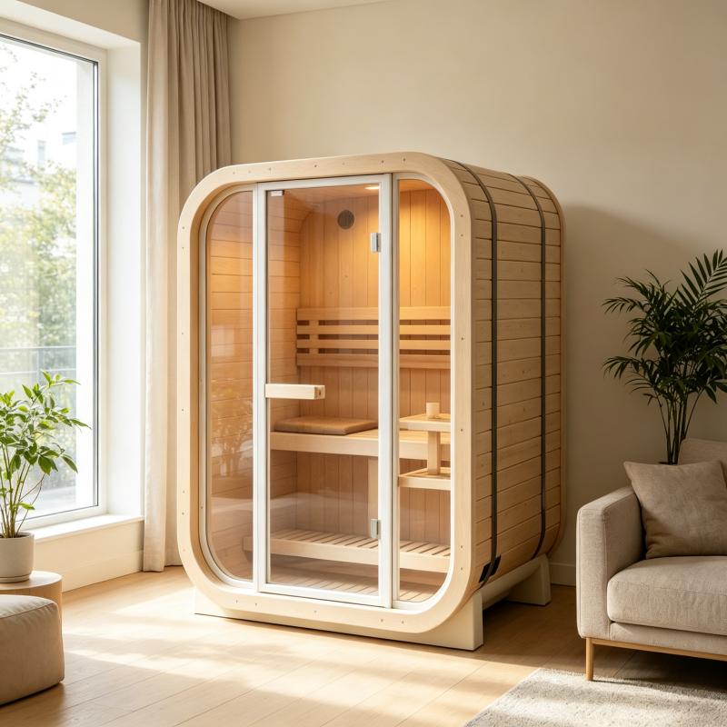 高級カスタムメイドのサウナキャビン。無垢材を使用し、屋内・屋 - Spa Wellness Gym のレビューと価格